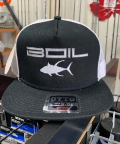 SD Pescador FISHING AND OUTDOOR APPAREL Boil Gear Trucker And Flatbill Snap Back Hat