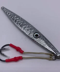 Run Off Lures FISHING TACKLE Super Slammer Vertical Jigs - Hammered Chrome