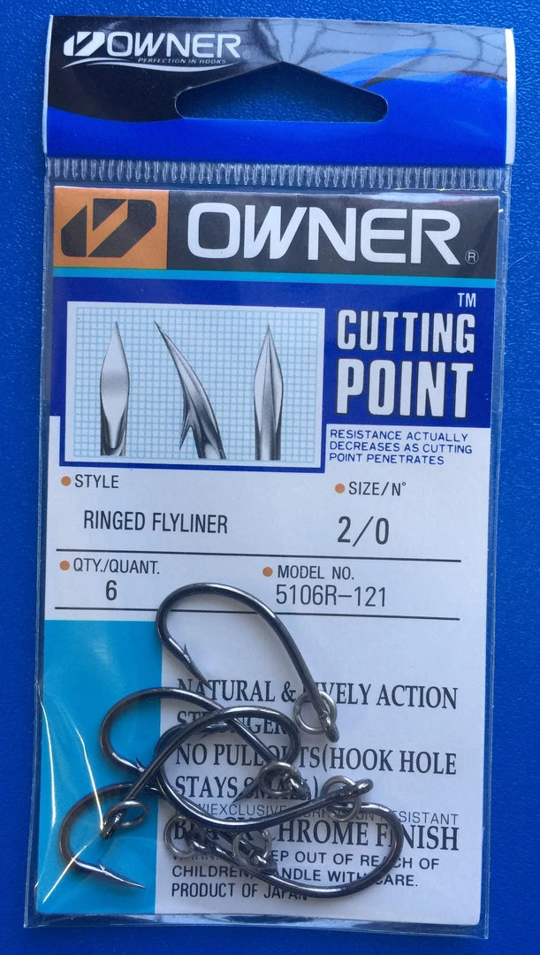FISHING TACKLE Owner Ringed Flyliner Hook 3 FISHING TACKLE Owner Ringed Flyliner Hook