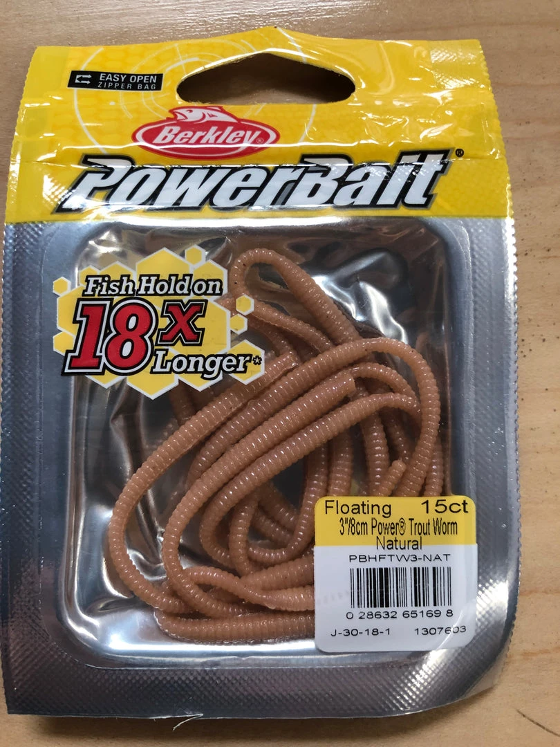 Berkley FISHING TACKLE PowerBait Power Floating Trout Worm 6 Berkley FISHING TACKLE PowerBait Power Floating Trout Worm