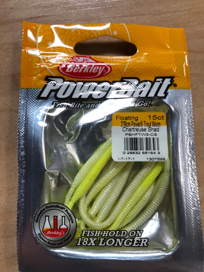 Berkley FISHING TACKLE PowerBait Power Floating Trout Worm 5 Berkley FISHING TACKLE PowerBait Power Floating Trout Worm